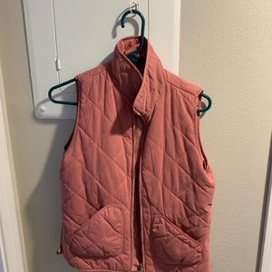 Pink with gold zipper vest